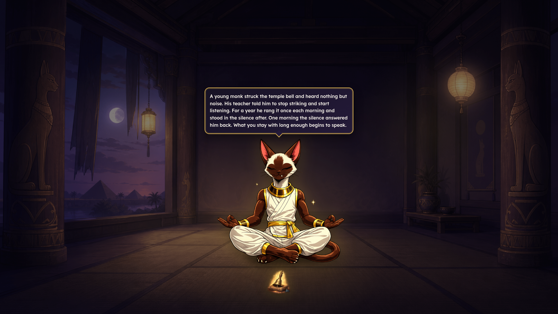Sensei welcoming a learner into Mind Dojo