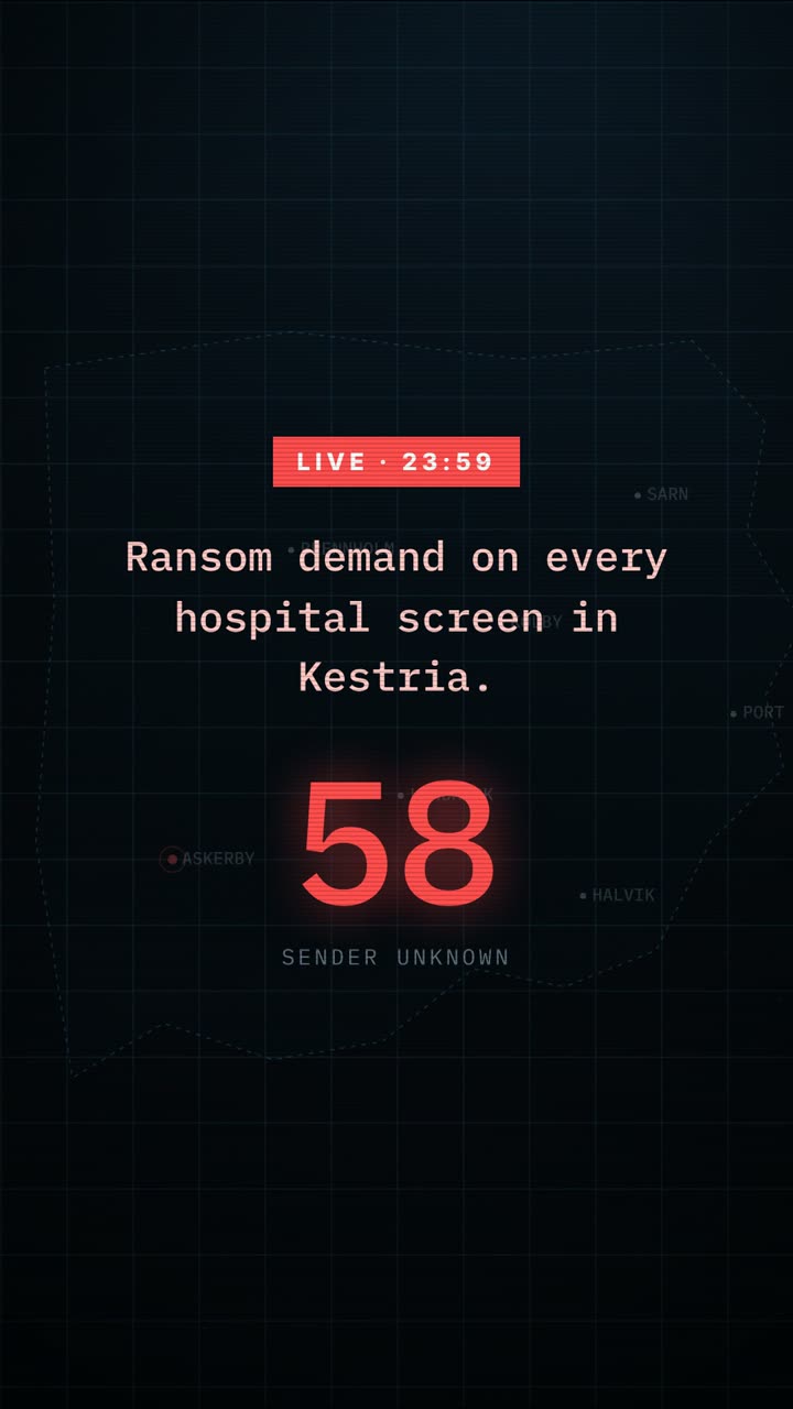 Black Days: a ransom demand on every hospital screen, with a live countdown
